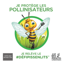Affichette Défi Pissenlits personnalisée avec le logo de votre organisation
